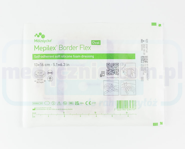 Mepilex Border Flex 13cm* 16cm Oval 1Stk.